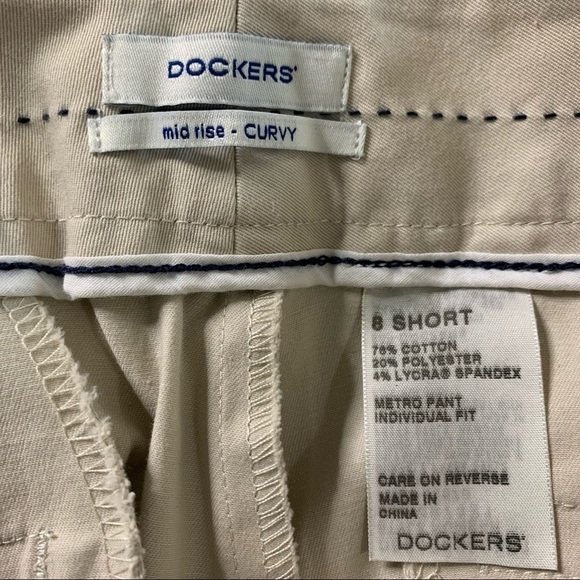 Dockers NWT Metro Pant Mid Rise Curvy Fit Size 8 Short - Picture 6 of 10